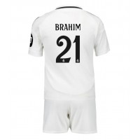 Dres Real Madrid Brahim Diaz #21 Domáci pre deti 2024-25 Krátky Rukáv (+ trenírky)